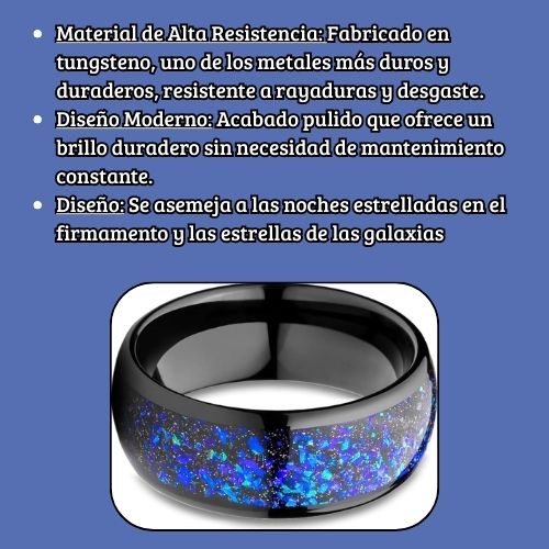 Anillo de tungsteno Nova