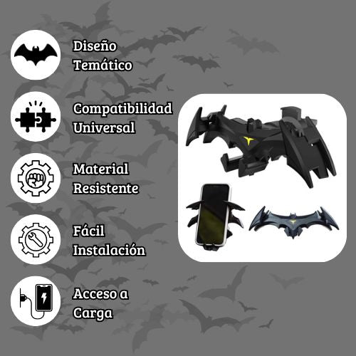 BatiSoporte - Soporte de teléfono en forma de Batman
