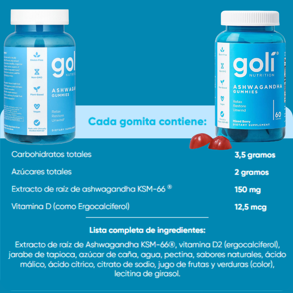 Goli Ashwagandha – Reduce el Estrés y Mejora tu Energía™ 🌿
