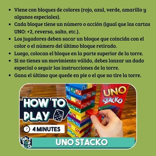 UNO stacko - Juego de mesa