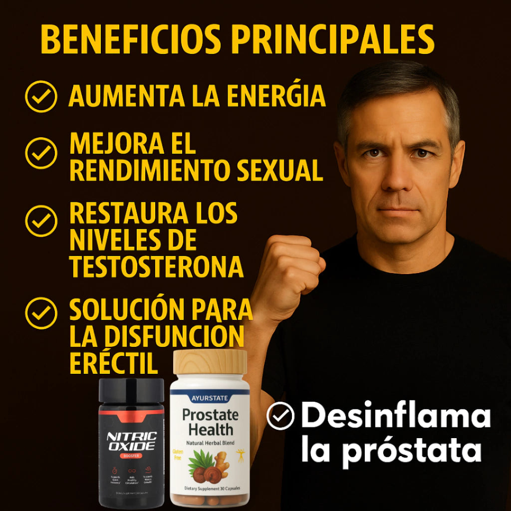 DUO PARA SALUD PROSTATICA - PROSTATE HEALTH, OXIDO NITRICO
