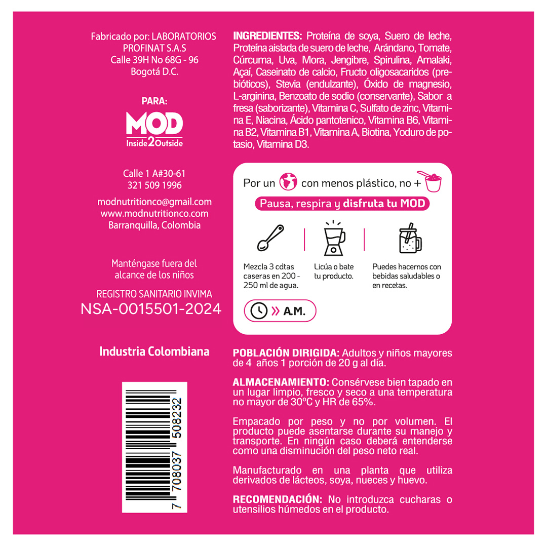 Batido hormonal antioxidante Time Machine™ - Proteje tu cuerpo desde adentro