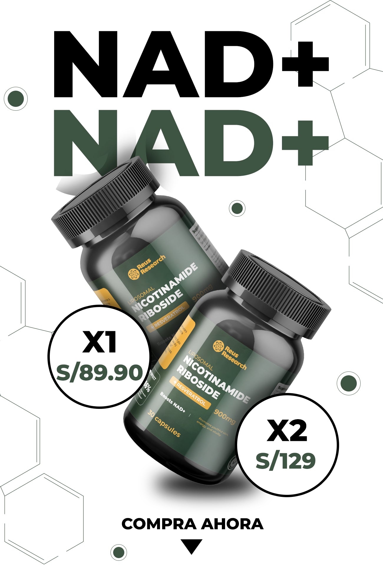 NAD+™️ - Suplemento anti envejecedor