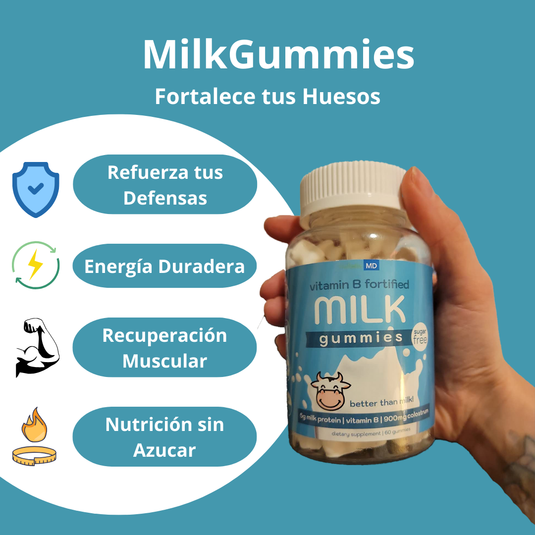 Milk Gummies: ¡El Secreto para Huesos Fuertes y Saludables!