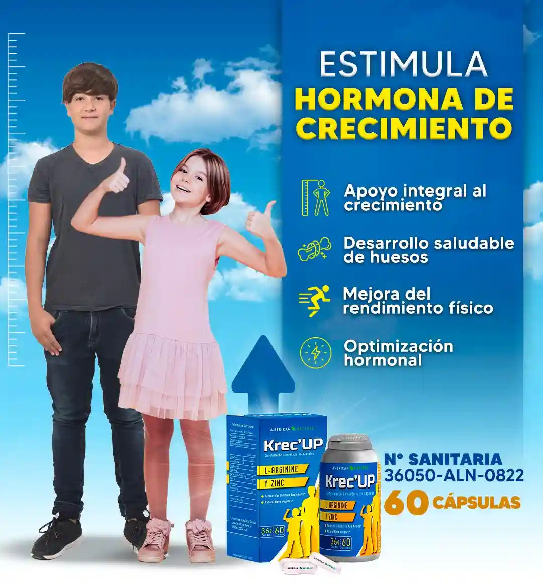 KrecUP™ - CAPSULAS ESTIMULADORAS DE CRECIMIENTO
