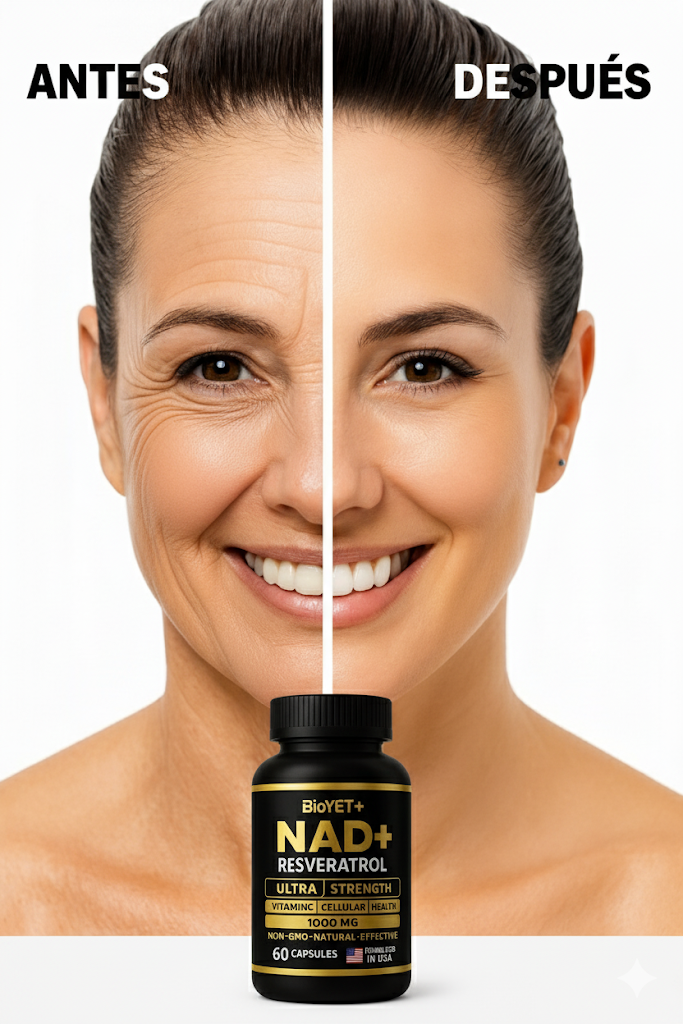 NAD+ RESVERATROL - ANTIENVEJECIMIENTO (CON REGISTRO SANITARIO)