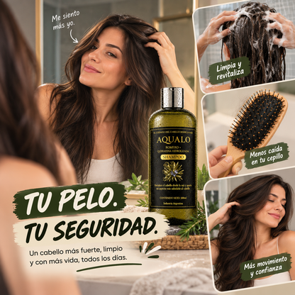 Champú ANTICAIDA AQUALO™ – Frená la caída de tu pelo y recupera tu confianza con el champú mas potente del mercado