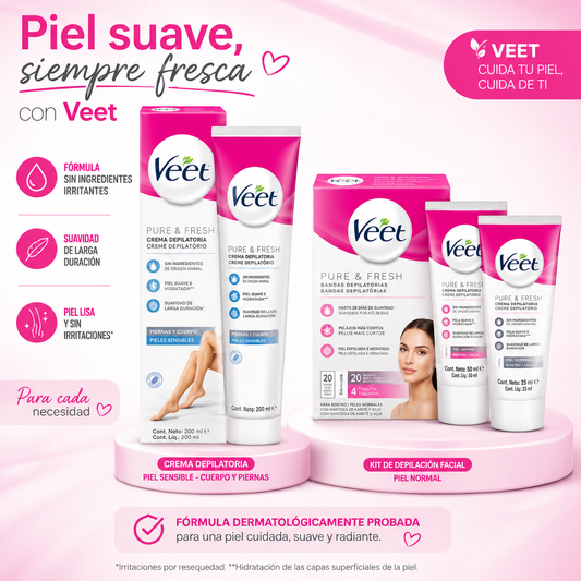 Crema Veet - Depilación al instante