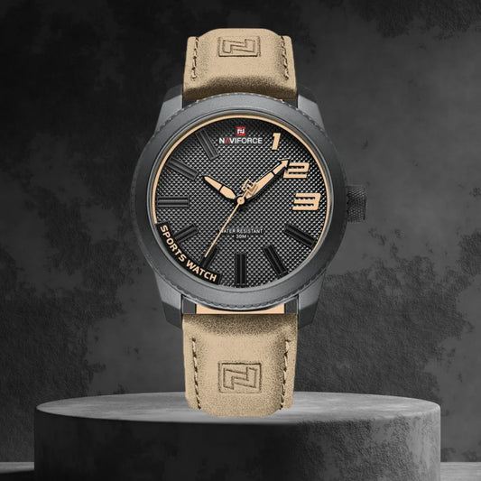 Reloj NaviForce Three marrón
