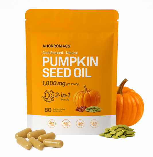 Pumpkin Seed Oil - Aceite puro de semilla de calabaza /Apoya la salud prostática naturalmente