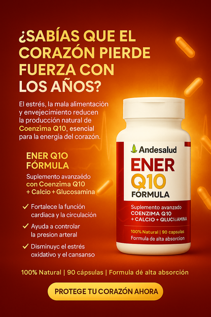 EnerQ10 Coenzima Q10 - El mejor aliado para tu corazón