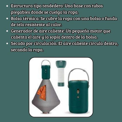 MiniDryPro - Mini secadora de ropa portátil