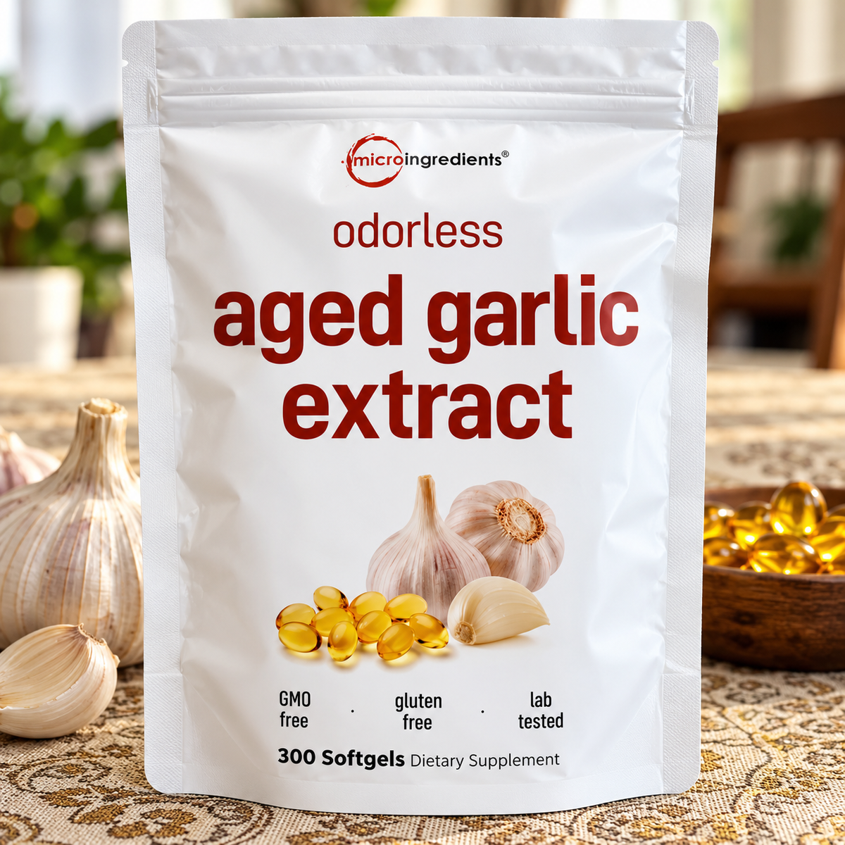 CAPSULAS DE EXTRACTO DE AJO AÑEJADO - Tratamiento para la presión arterial