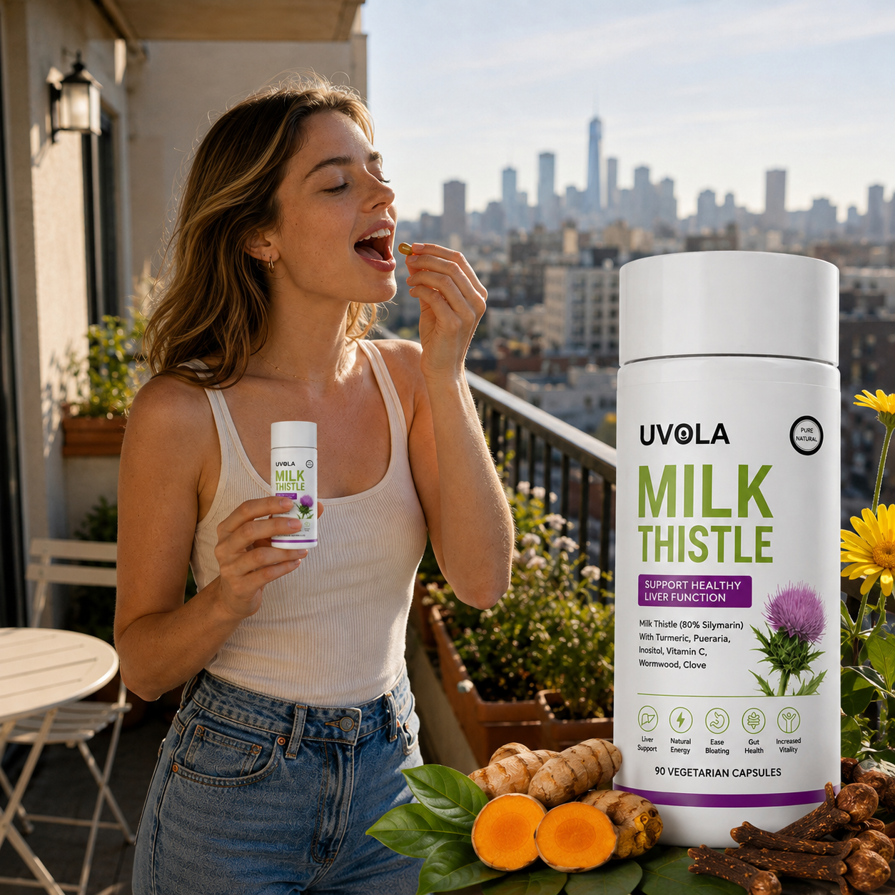 Capsulas de apoyo hepático con cardo marianos PLUS+ - Renueva tu salud desde adentro