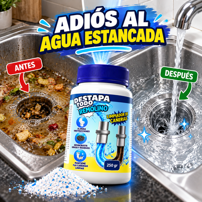 DESTAPA TODO REMOLINO - Limpieza y desinfección profunda con el mínimo esfuerzo