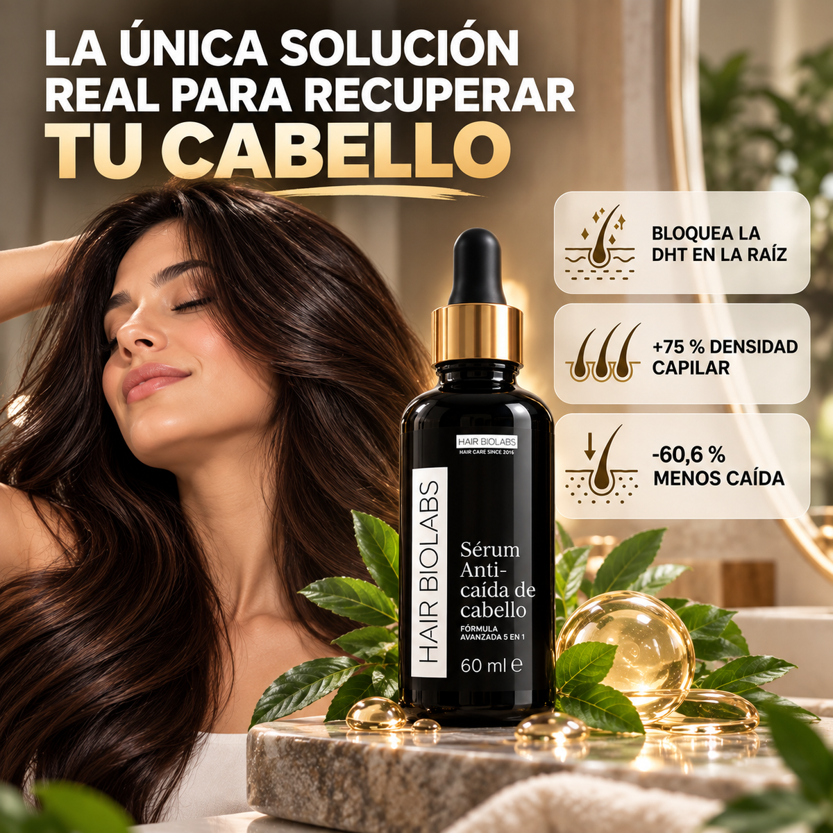 Hair Biolabs REDENSIFY™ Sérum de Triple Acción- Para la Caida del Cabello
