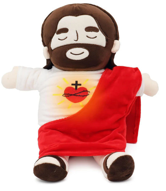 Peluche respiratorio de Jesús - Siente su presencia, su paz y su amor en cada respiro.