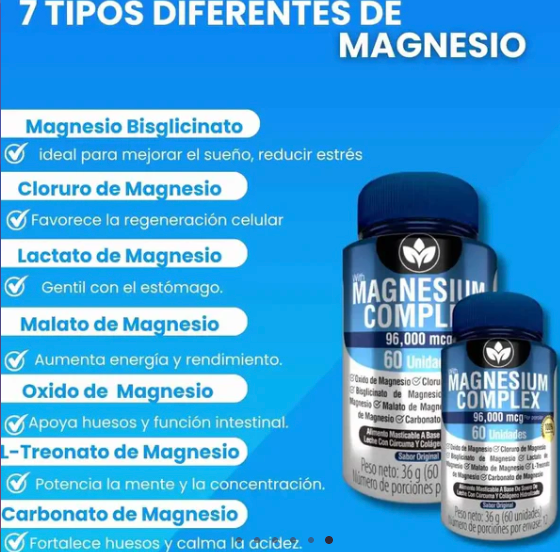 Magnesium Complex® 7 Tipos de Magnesio/Energía, descanso y rendimiento en equilibrio