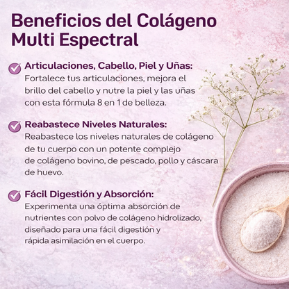 Multi collagen peptides - ¡Cabello y Uñas Sanas, Salud juvenil en 3 Días!