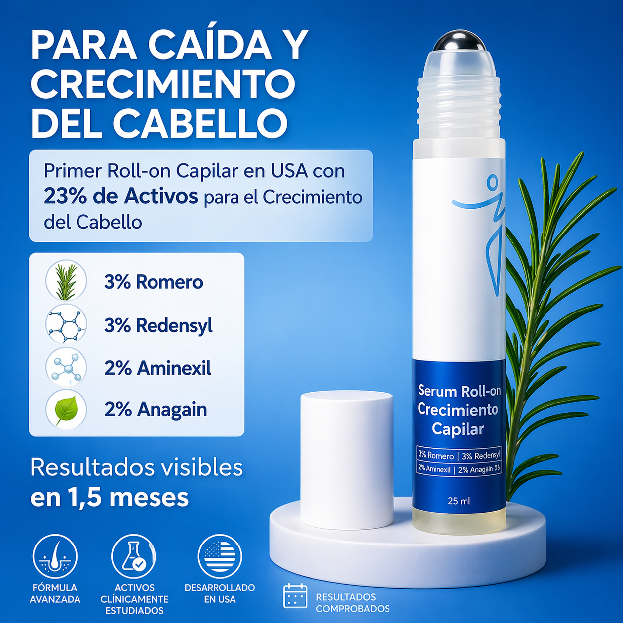 Roll-On de Crecimiento Capilar - Recupera tu cabello y tu autoestima