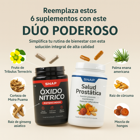 DUO PARA SALUD PROSTATICA - PROSTATE HEALTH, OXIDO NITRICO