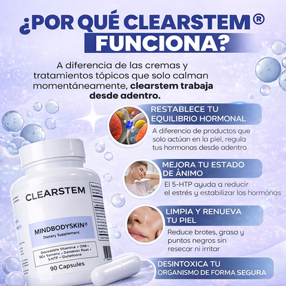 CLREARSTEM - ADIÓS ACNE HORMONAL- PIEL SIN BROTES