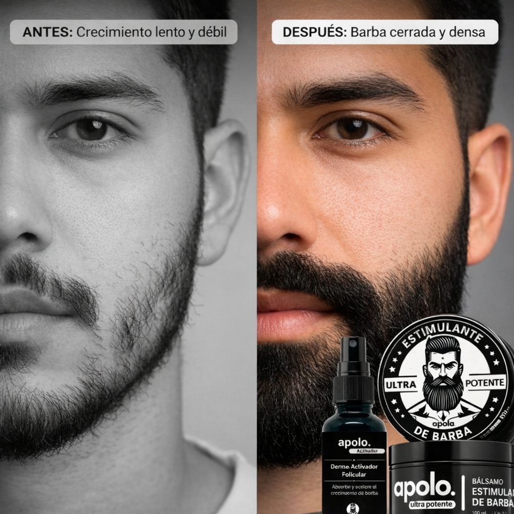 KIT DE CRECIMIENTO DE BARBA 2 EN 1