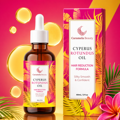 Aceite de Cyperus Rotundus para la reducción del vello natural no deseado y suaviza tu piel