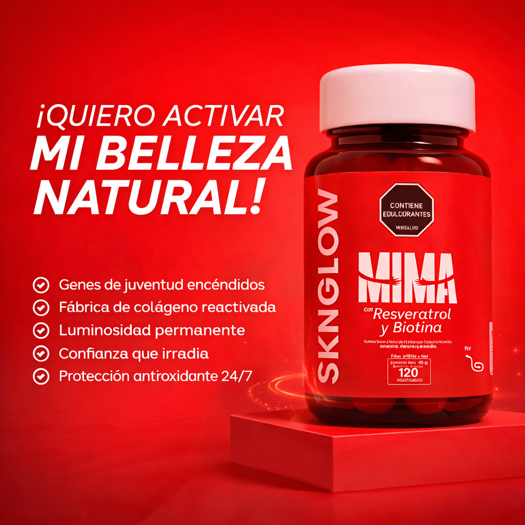 SKINGLOW - RESVERATROL Y BIOTINA