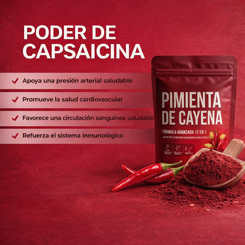 PIMIENTA DE CAYENA - ACTIVA TU METABOLISMO