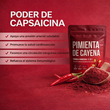 PIMIENTA DE CAYENA - ACTIVA TU METABOLISMO