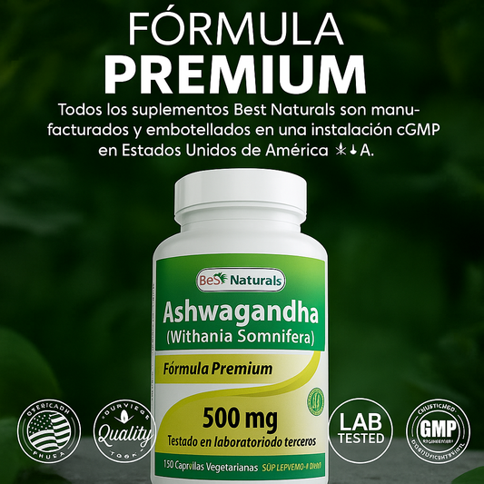 Ashwagandha Premium -  500 mg 120 cápsulas