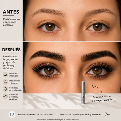 AXIOMA XL LASHES -  Serum concentrado de péptidos para fortalecer, alargar y nutrir las pestañas y cejas