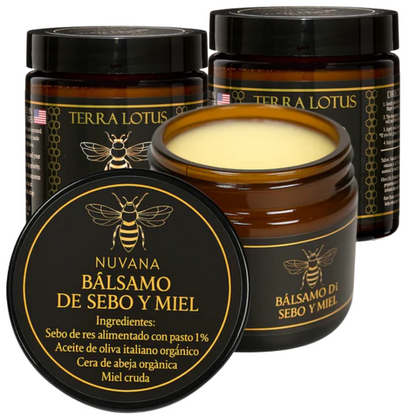 Nuvana® Bálsamo de sebo y miel - Combate el acne y el envejecimiento al mismo tiempo