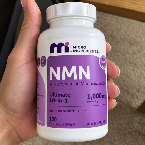 Complejo NMN 10 en 1 de 1000 mg | Con Mononucleótido de Nicotinamida, Resveratrol, CoQ10, Quercetina y Glutatión | Potente Precursor para Energía Celular y Antienvejecimiento
