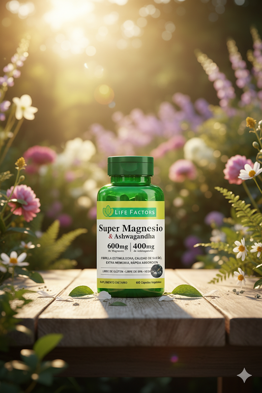 SUPER MAGNESIO Y ASHWAGANDHA - ELIMINA EL CORTISOL DESDE ADENTRO